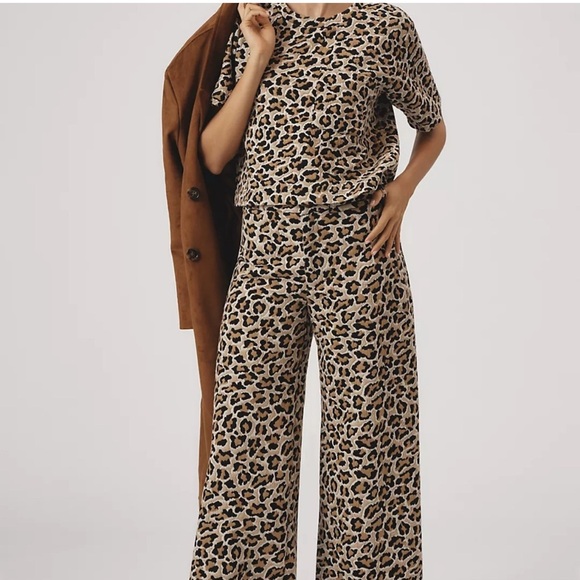 MAEVE Anthropologie Ettie Leopard Print Pants - NEW w/ Tags - Size 25 - Picture 4 of 11
